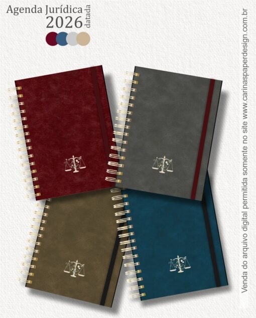 Combo 22 capas A5 para Agenda Jurídica 2026 - Imagem 4