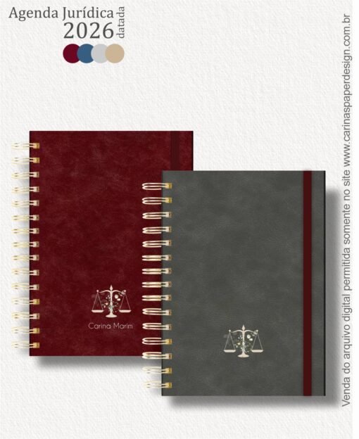 Combo 22 capas A5 para Agenda Jurídica 2026 - Imagem 5