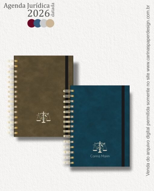 Combo 22 capas A5 para Agenda Jurídica 2026 - Imagem 6