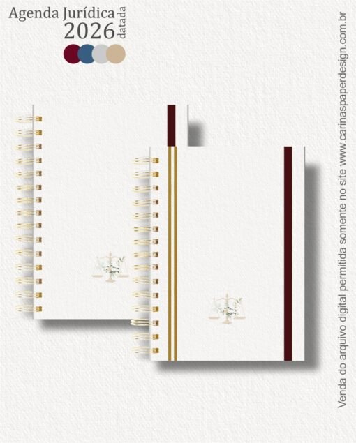 Combo 22 capas A5 para Agenda Jurídica 2026 - Imagem 7