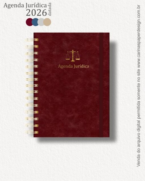 Combo 22 capas A5 para Agenda Jurídica 2026 - Imagem 8