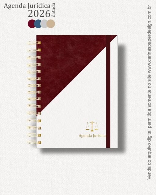 Combo 22 capas A5 para Agenda Jurídica 2026 - Imagem 9