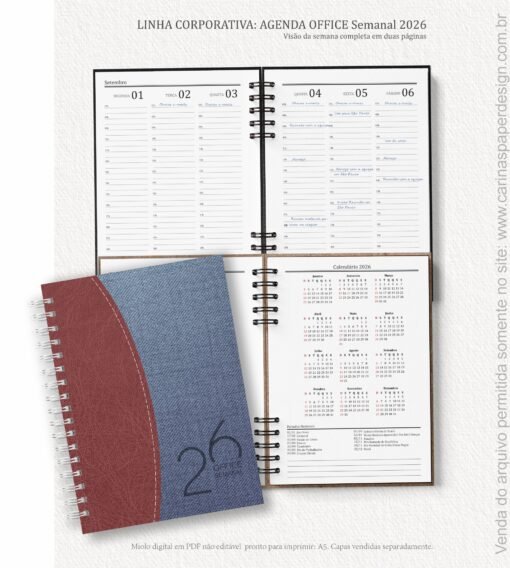 Arquivo Digital Miolo Agenda Office Semanal 2026
