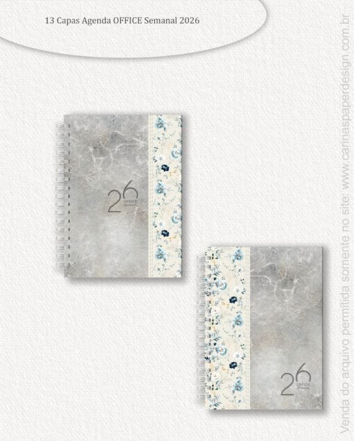 Combo 13 capas A5 para Agenda Office Semanal 2026 - Imagem 5