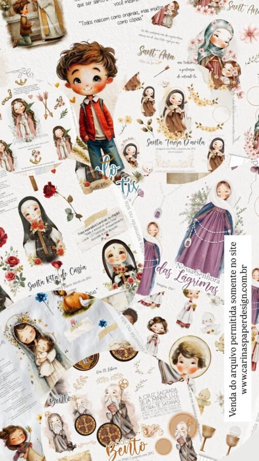 COMBO 2 (48 kits completos Santinhos)