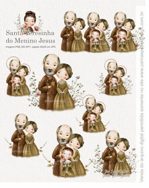 kit Digital Ilustrações Santa Teresinha 3 - Imagem 4