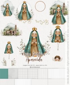 kit Digital Ilustrações Nossa Senhora Aparecida 6