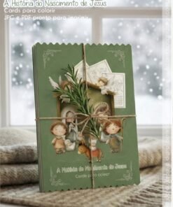 Alternative view of Kit Pronto para Imprimir: Cards A6 A história do Nascimento de Jesus
