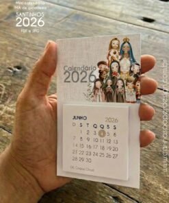 Alternative view of PDF Calendário mini Imã de geladeira Santinhos 2026