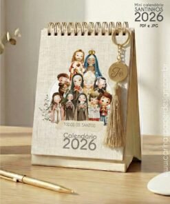 Alternative view of Mini Calendário de mesa A6 Santinhos PDF