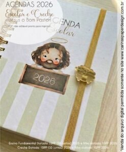 Alternative view of COMBO digital Agenda Escolar EF + Creche + Capas Datada e não datada 2026