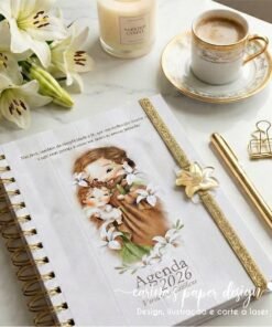 Alternative view of Passante Lírio de São José 3D para elástico chato 7mm- Pacote com 5 unidades