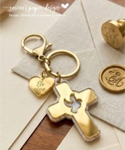 Alternative view of Kit Bases de acrílico para chaveiro 5 cm - 4 modelos exclusivos (escolha o modelo)