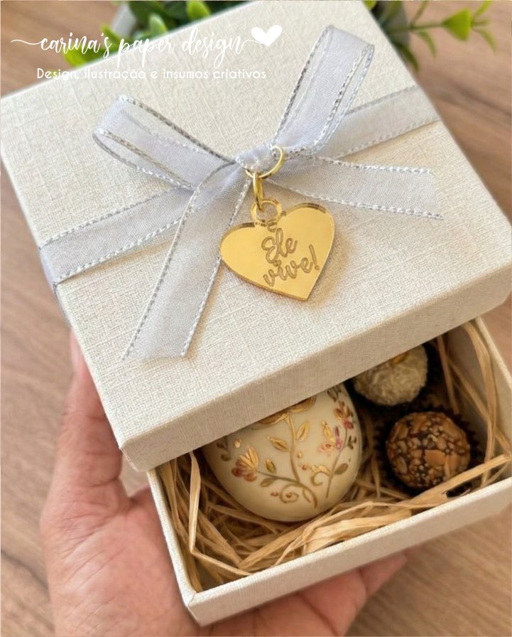 PINGENTE Coleção Páscoa 2026 para Papelaria Criativa - Pacote com 10 Unidades (escolha o modelo) - Imagem 3