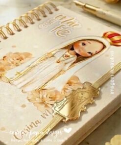 Alternative view of Passante Nossa Senhora de Fátima para elástico chato 7mm - Pacote com 5 unidades