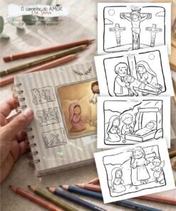 Alternative view of PDF Livro de Colorir:  A caminho do AMOR Via Sacra para Crianças