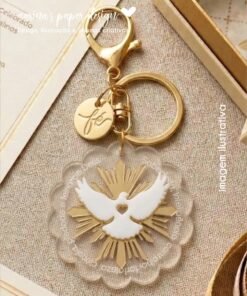 Alternative view of Kit Bases de acrílico para chaveiro Sacramentos 5 cm - 3 modelos exclusivos (escolha o modelo)