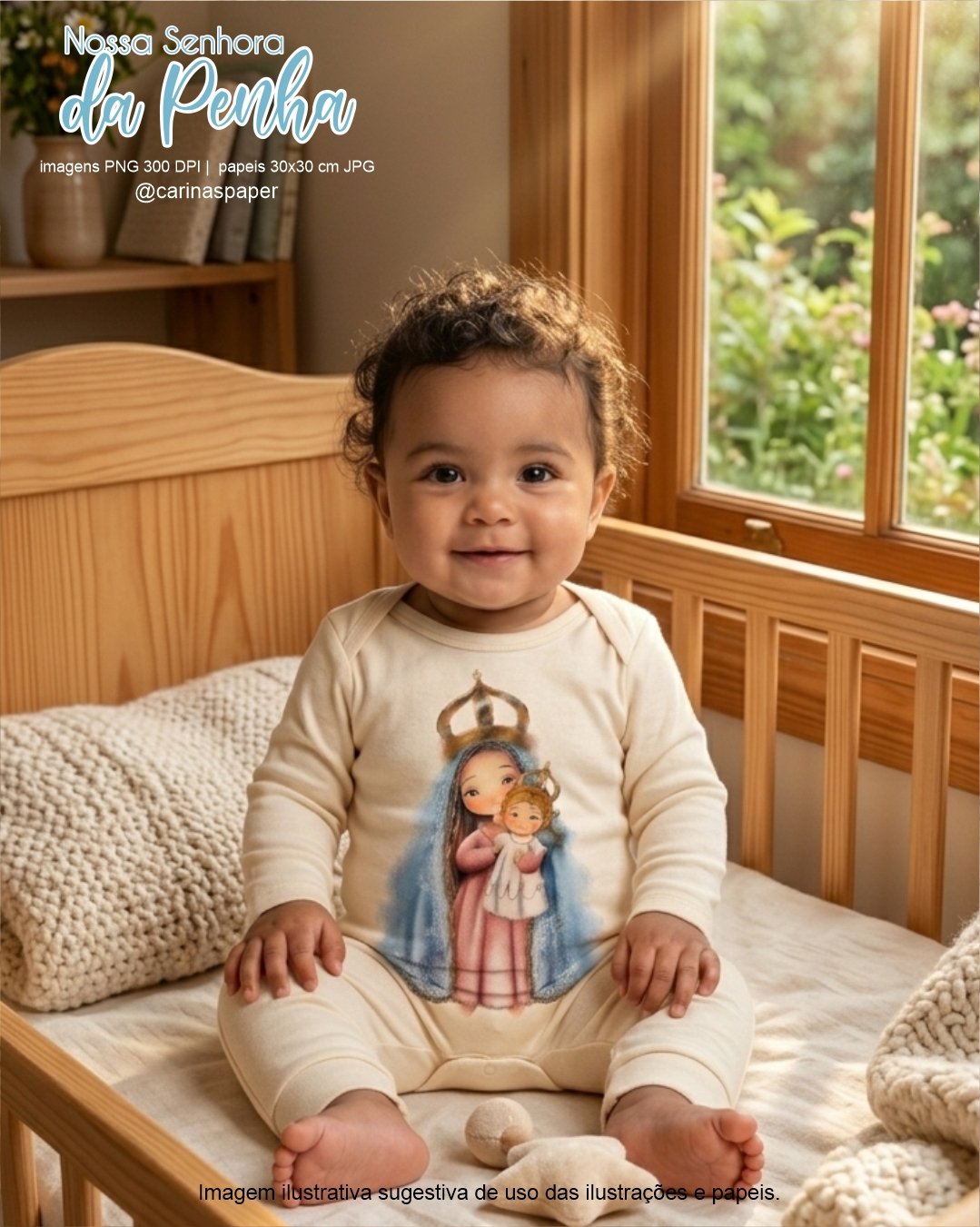 kit Digital Ilustrações Nossa Senhora da Penha - Imagem 11