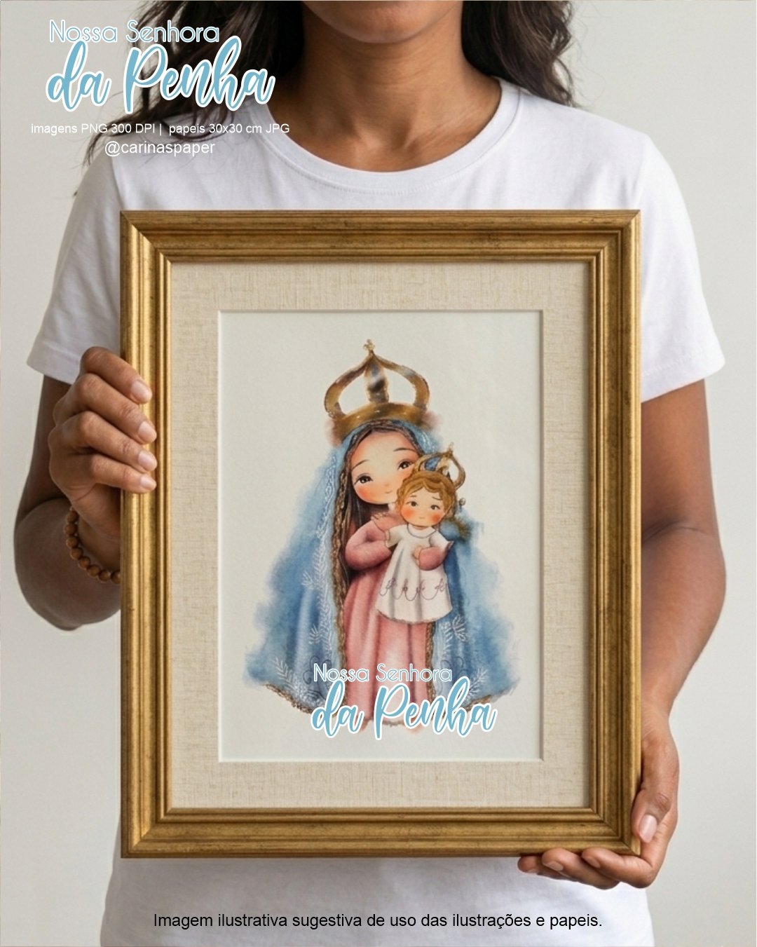 kit Digital Ilustrações Nossa Senhora da Penha - Imagem 12