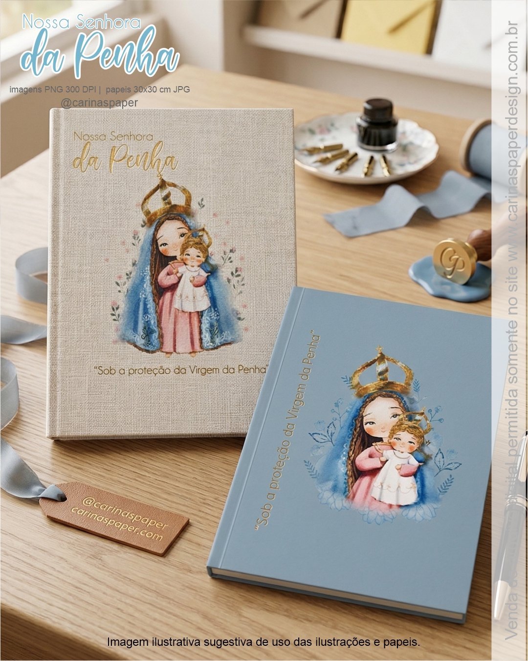 kit Digital Ilustrações Nossa Senhora da Penha - Imagem 8
