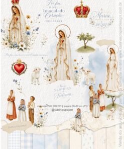 Kit Digital Ilustrações Nossa Senhora de Fátima  2