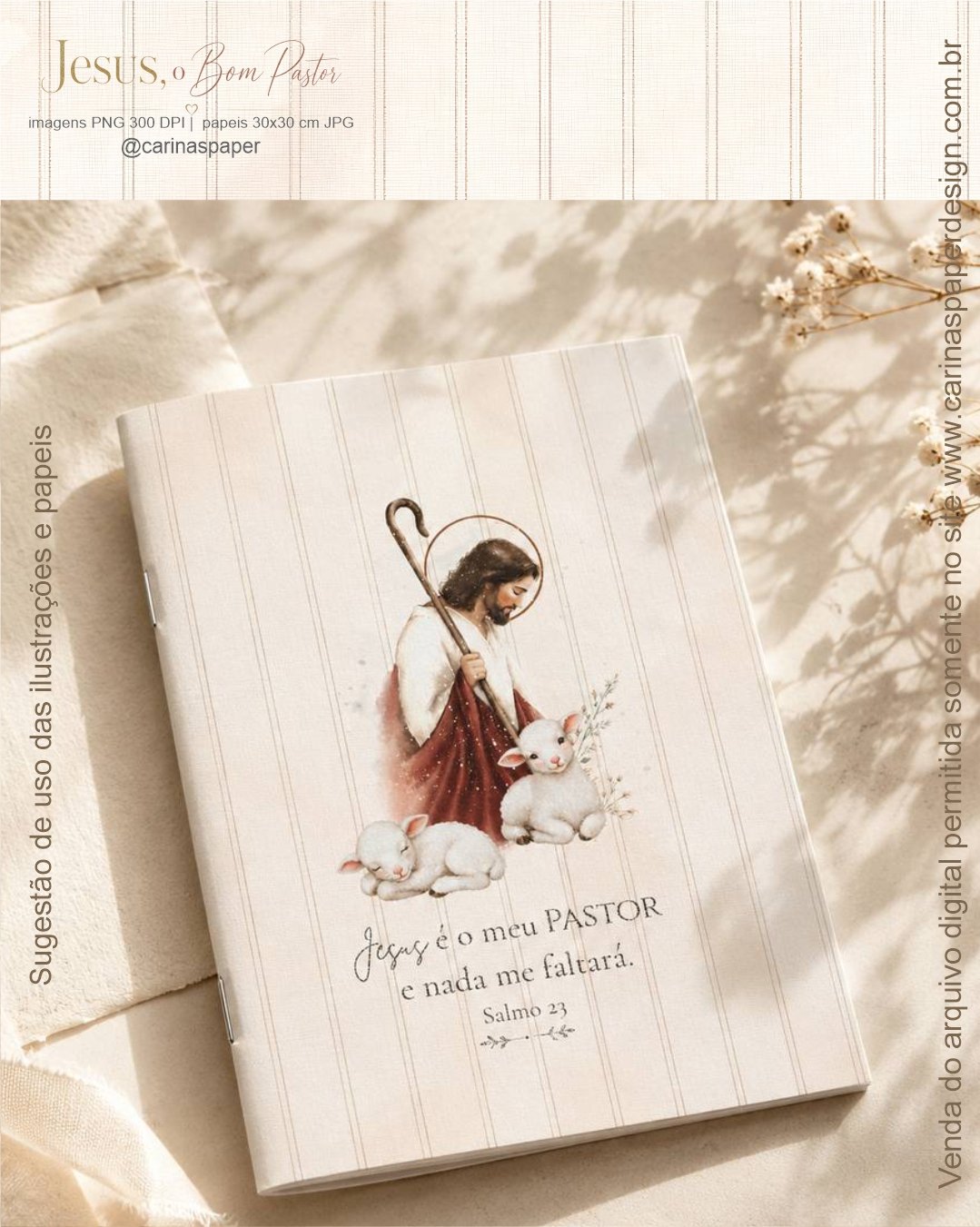 Kit Digital Ilustrações Jesus o Bom Pastor 1 - Imagem 11