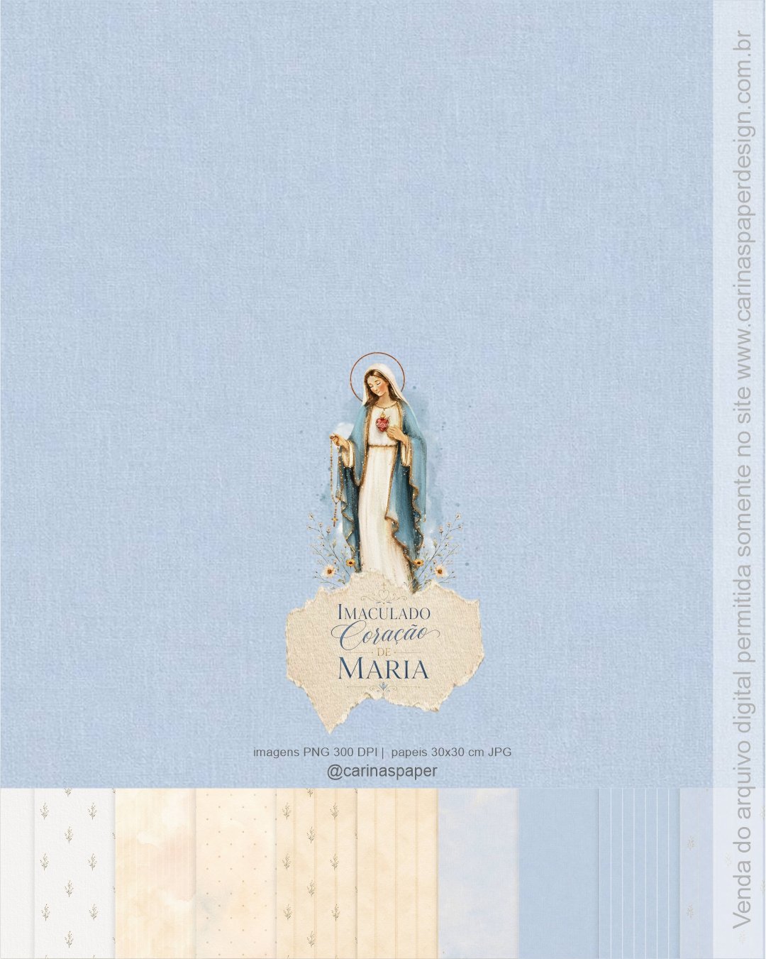 Kit Digital Ilustrações Imaculado Coração de Maria 2 - Imagem 3