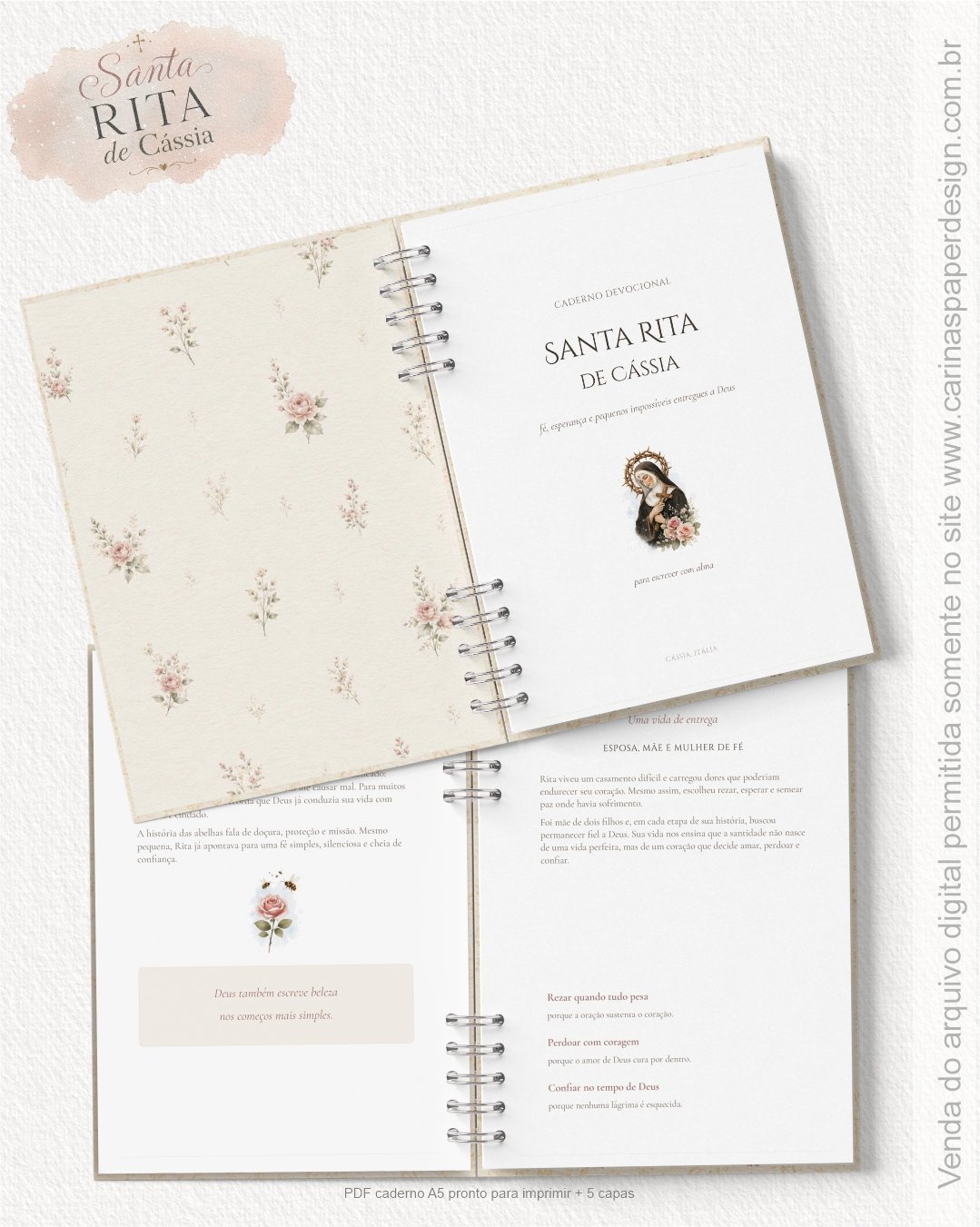 PDF caderno Santa Rita de Cássia+ 5 Capas - Imagem 2