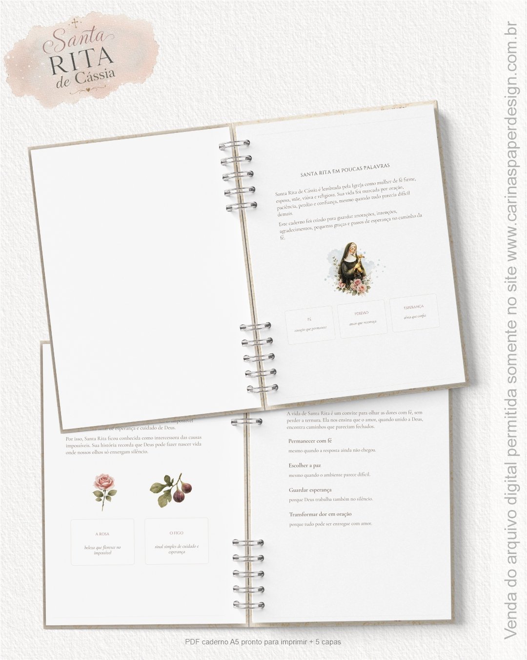 PDF caderno Santa Rita de Cássia+ 5 Capas - Imagem 3