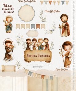 Kit Digital Ilustrações Santos Juninos