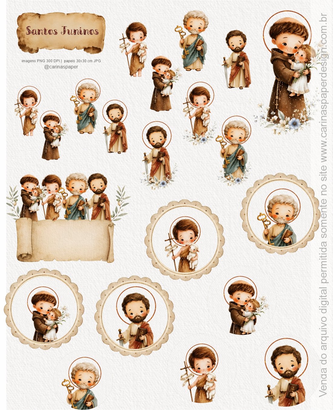 Kit Digital Ilustrações Santos Juninos - Imagem 4