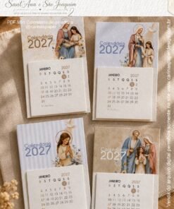 PDF Calendário mini Imã de geladeira Santana e São Joaquim 2027