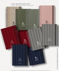 Combo 10 capas A5 para Agenda Jurídica 2027