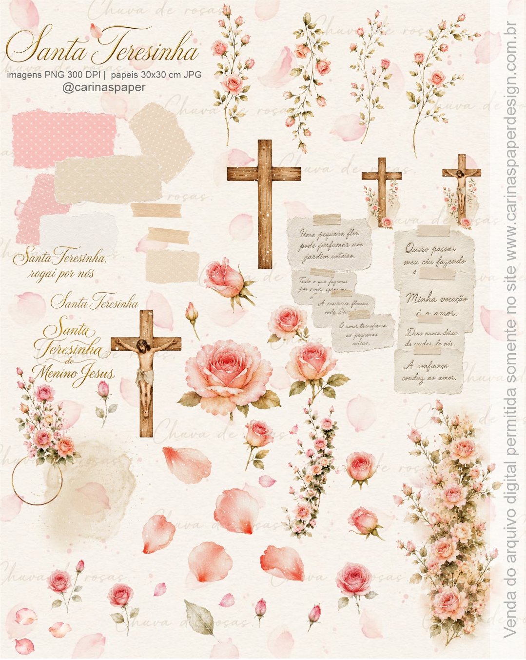 Kit Ilustrações Santa Teresinha 3 - Imagem 4