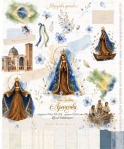 Kit Ilustrações  Nossa Senhora Aparecida 7
