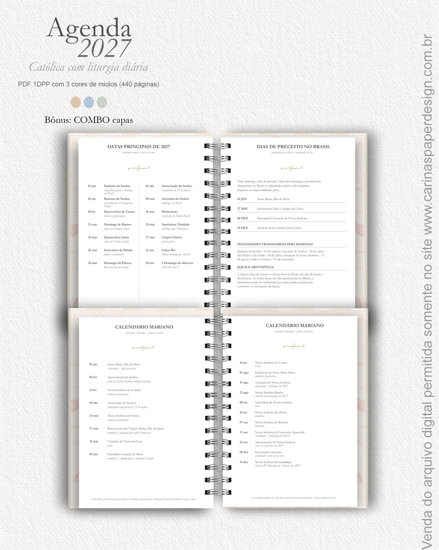 Arquivo digital Agenda Liturgia Diária + COMBO capas - Imagem 11