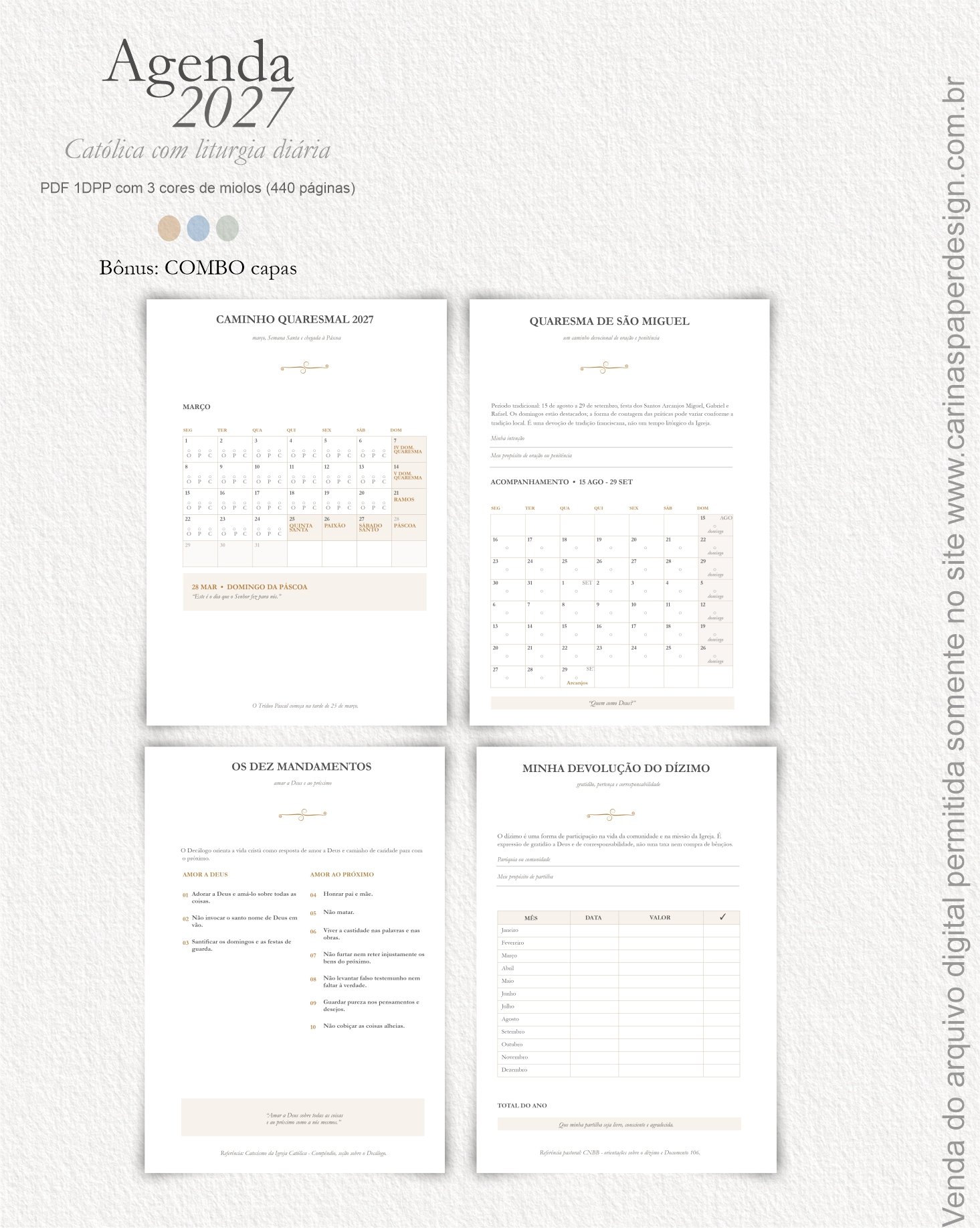 Arquivo digital Agenda Liturgia Diária + COMBO capas - Imagem 13