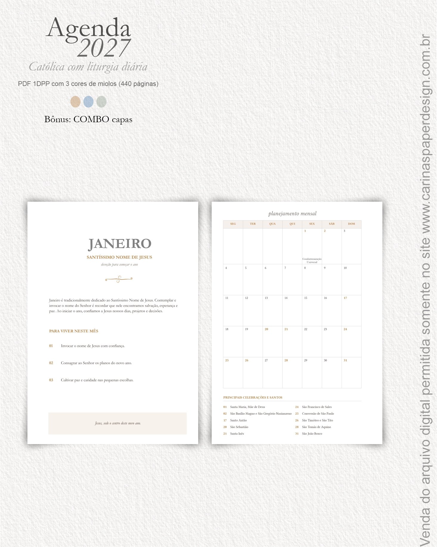 Arquivo digital Agenda Liturgia Diária + COMBO capas - Imagem 14