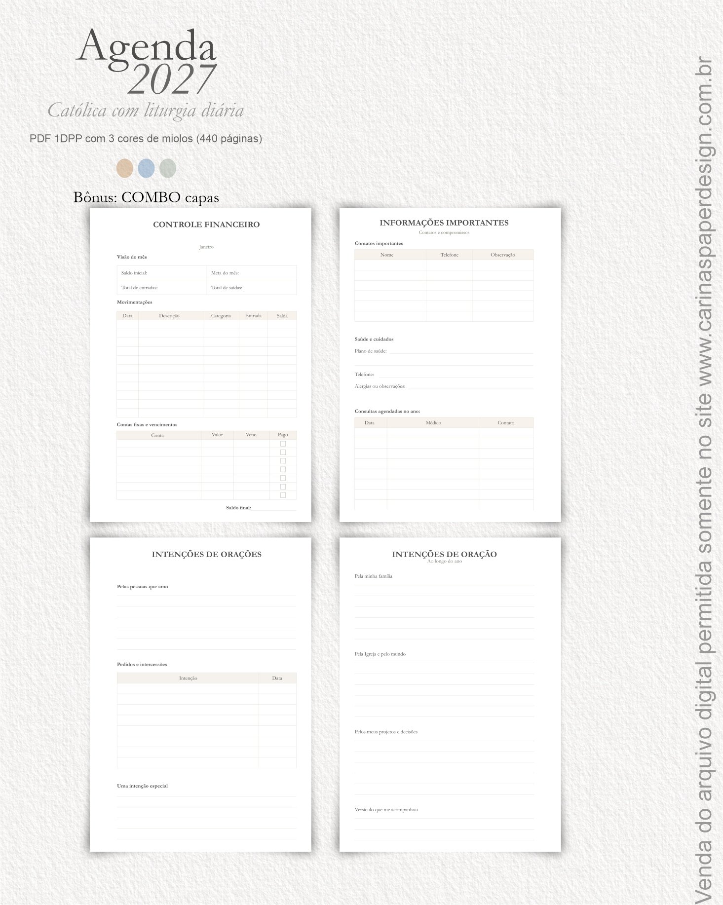 Arquivo digital Agenda Liturgia Diária + COMBO capas - Imagem 16
