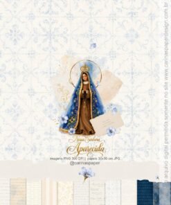 Kit Ilustrações  Nossa Senhora Aparecida 7 - Imagem 3
