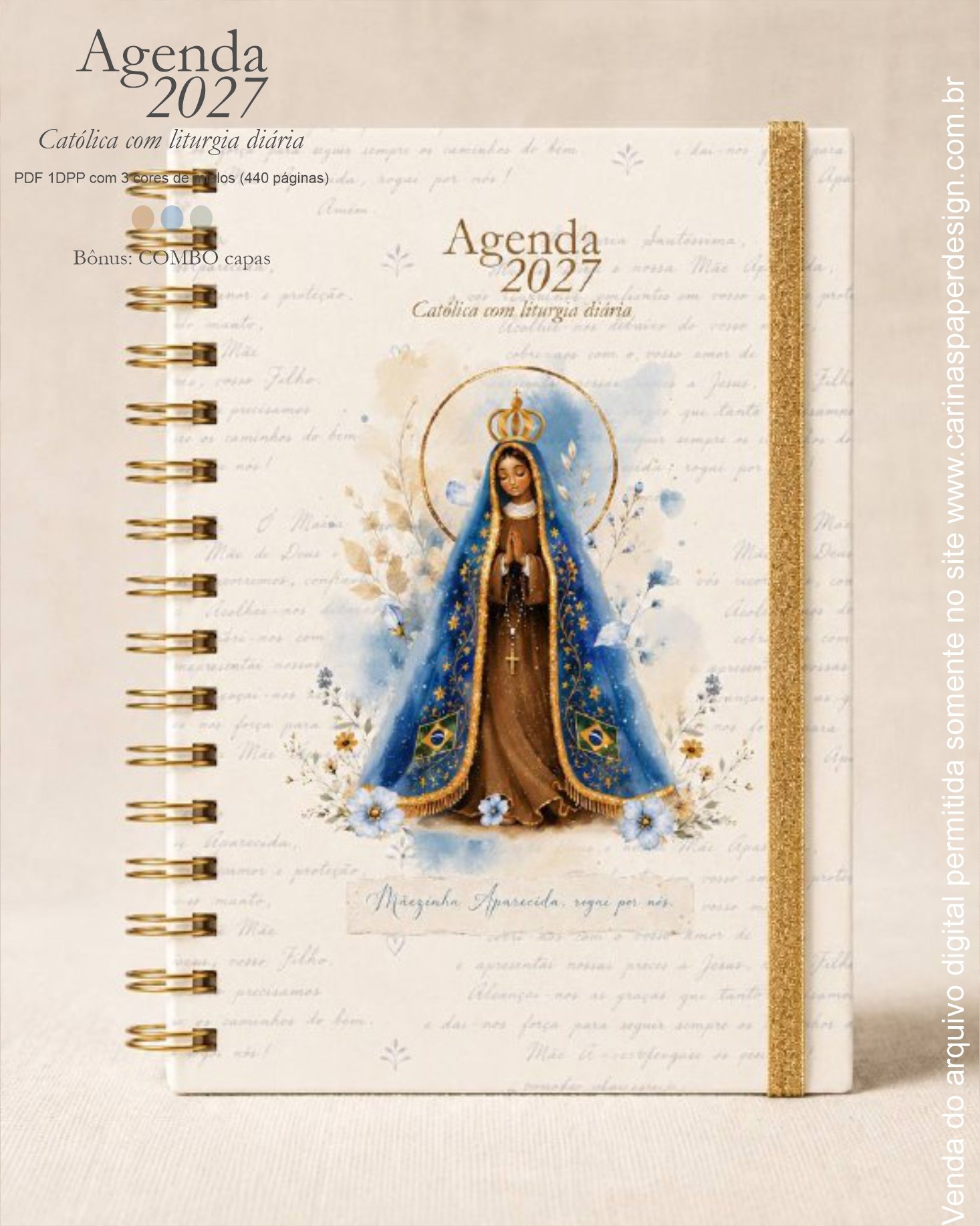 Arquivo digital Agenda Liturgia Diária 2027 1DPP + COMBO capas - Imagem 6