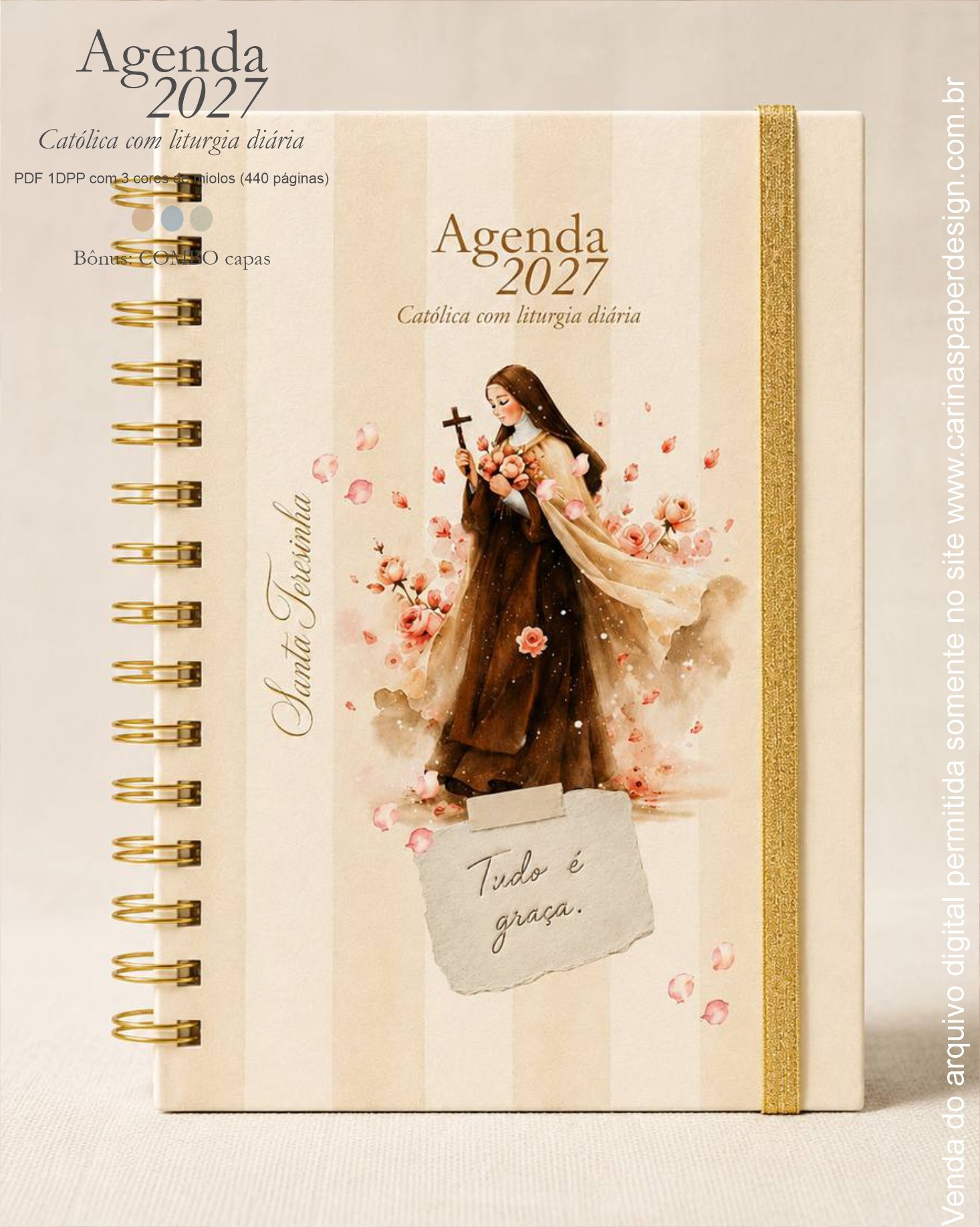 Arquivo digital Agenda Liturgia Diária 2027 1DPP + COMBO capas - Imagem 7