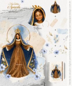 Alternative view of Kit Ilustrações  Nossa Senhora Aparecida 7