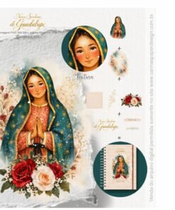 Alternative view of Kit Ilustrações  Nossa Senhora de Guadalupe 2