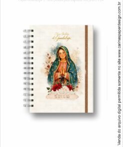 Arquivo Digital COMBO CAPAS A5 Guadalupe 2 Agendas e Cadernos Santos + cartela adesivo - Imagem 7