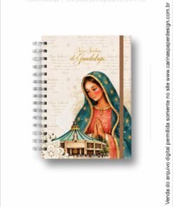 Arquivo Digital COMBO CAPAS A5 Guadalupe 2 Agendas e Cadernos Santos + cartela adesivo - Imagem 8