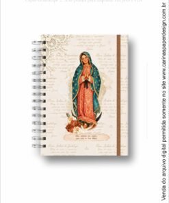 Arquivo Digital COMBO CAPAS A5 Guadalupe 2 Agendas e Cadernos Santos + cartela adesivo - Imagem 10